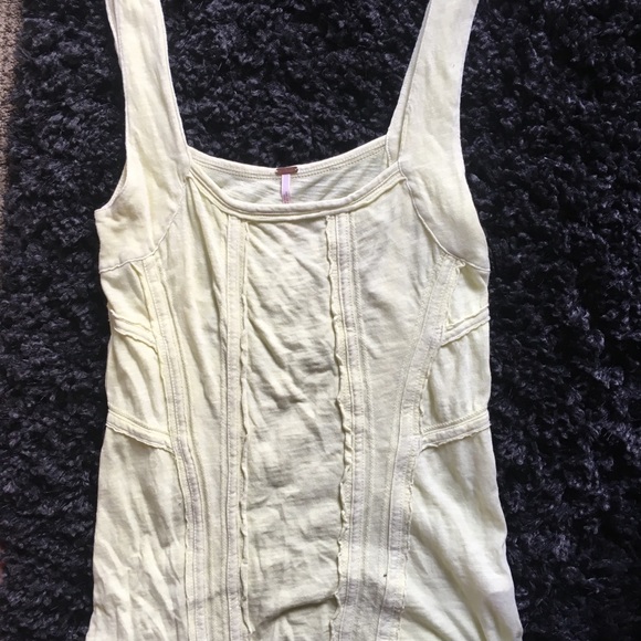 Free People Pale Yellow Tank ☀️ - Picture 2 of 3